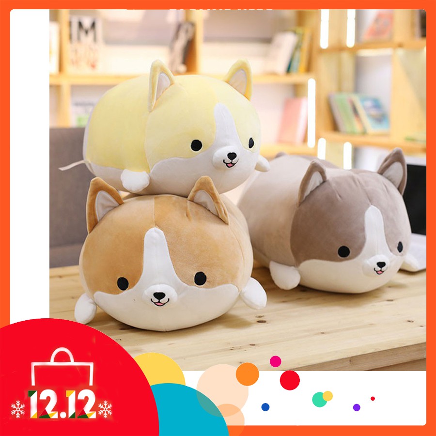 35 50cm Cute Corgi Dog Plush Toy Stuffed Soft Animal Cartoon