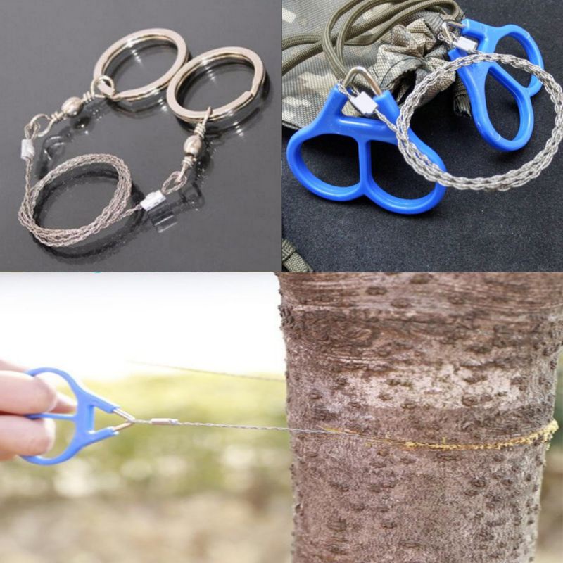 Emergency Survival Gear Steel Wire Saw Camping Hiking Hunting Climbing Gear