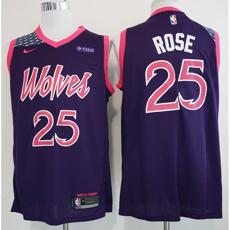 purple t wolves jersey