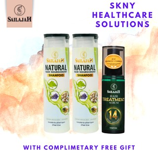 Sailajah 2 Shampoo + 1 Hair Treatment Serum + With MYSTERY Free Gift🎁 - RM150