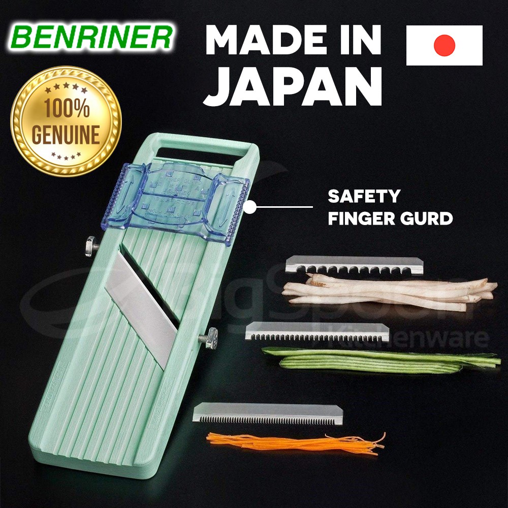 [ORIGINAL] BENRINER Japanese Mandoline Vegetable Slicer Green 100% Japan