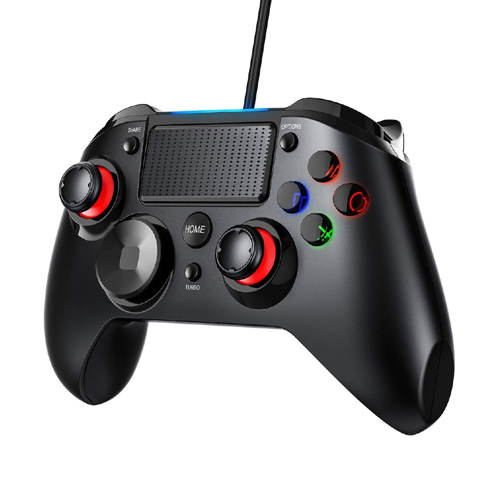PS4 PS3 Gamepad 3in1 Dualshock 4 Wired Controller Vibration Turbo