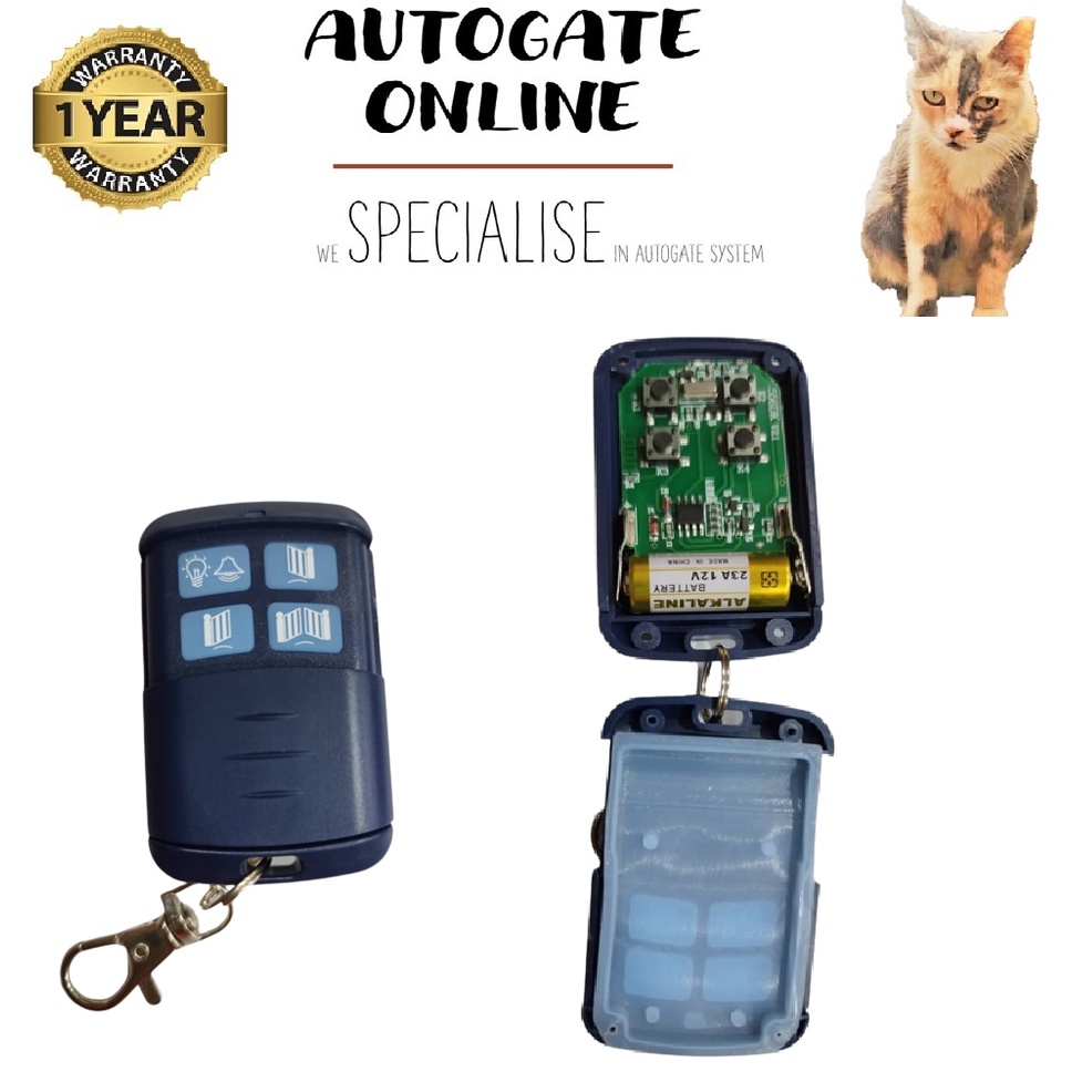 AGL 330 MHZ ORIGINAL CONTROL PANEL BUILT IN RECEIVER & 3PCS 4CH REMOTE