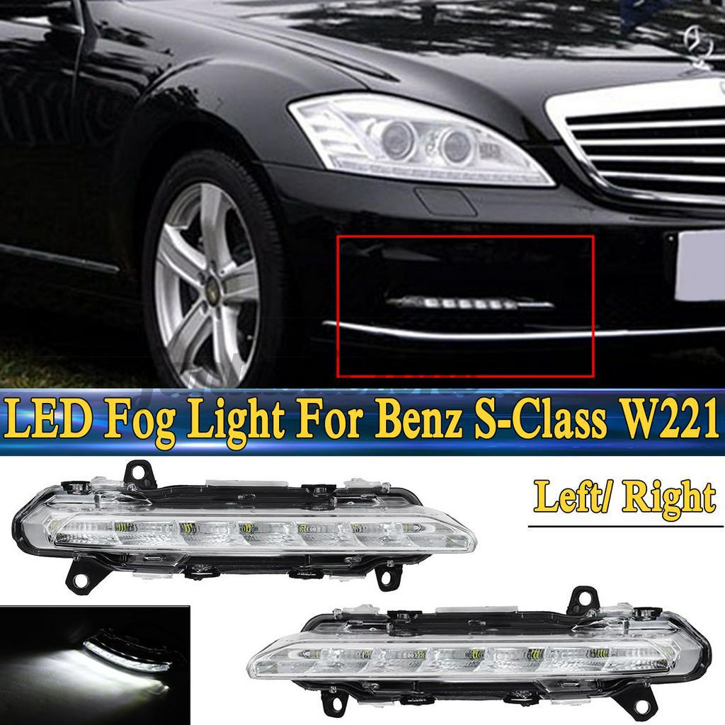 For Mercedes-Benz S-Class W221 Fog Light Lamp LED DRL Daytime Running |  Shopee Malaysia