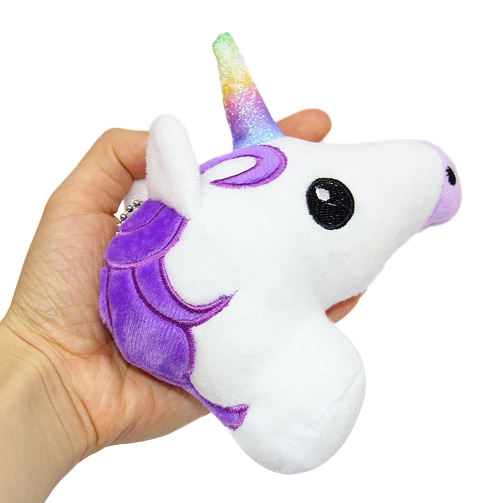 Rainbow Unicorn Horse Key Chain Key Buckle Ring Bag Charm Pendant
