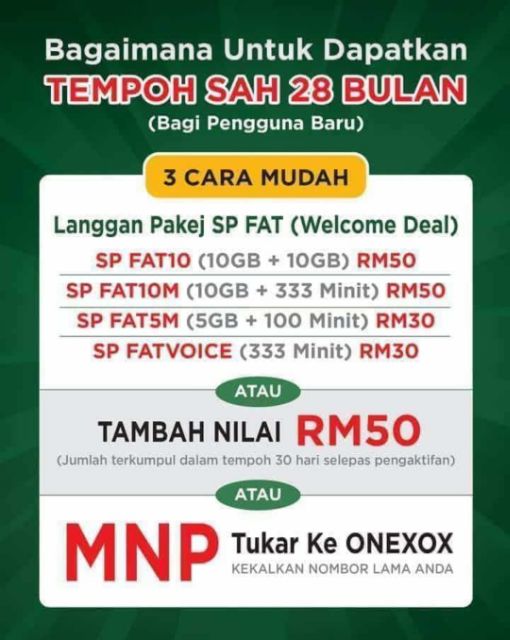 Onexox Xox Credit Prepaid Rm35 Get Topup System 28 Month Validity No Expired Shopee Malaysia