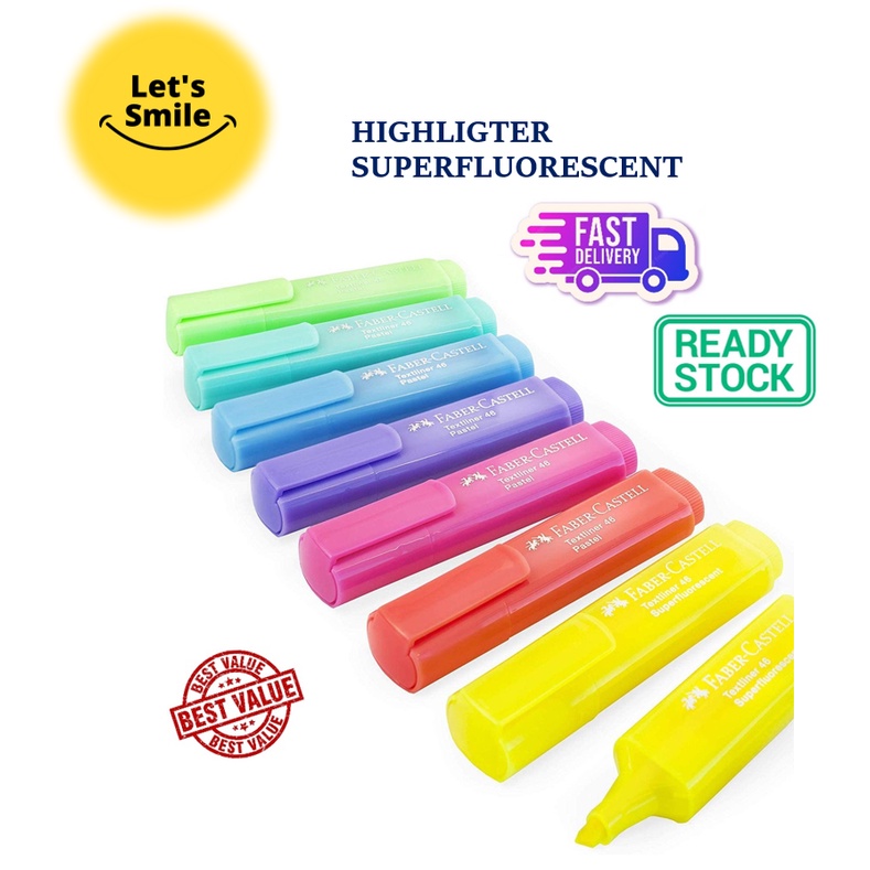 FaberCastell Textliner 46 Super Fluorescent Highlighter Pen/Highlight