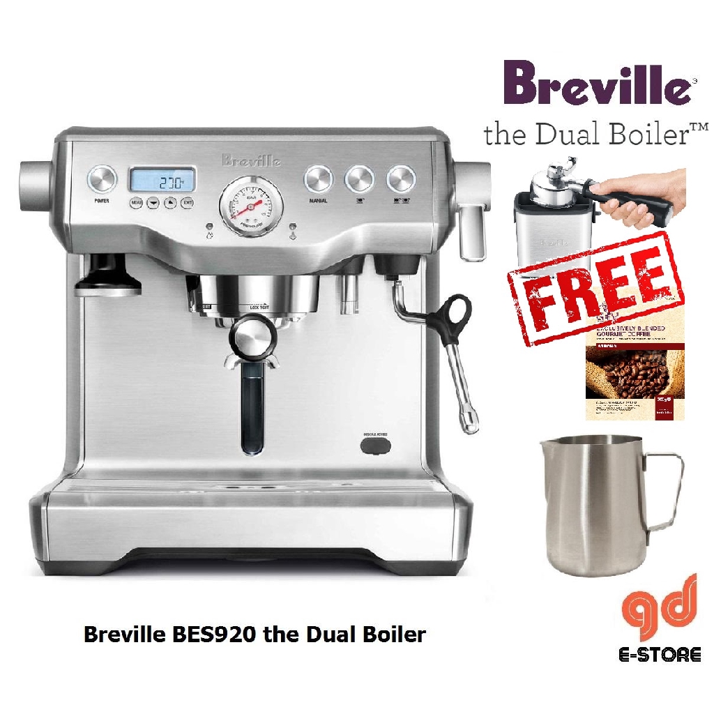 [Free Breville Knock Box & 500g Coffee Bean] Breville BES920 The Dual