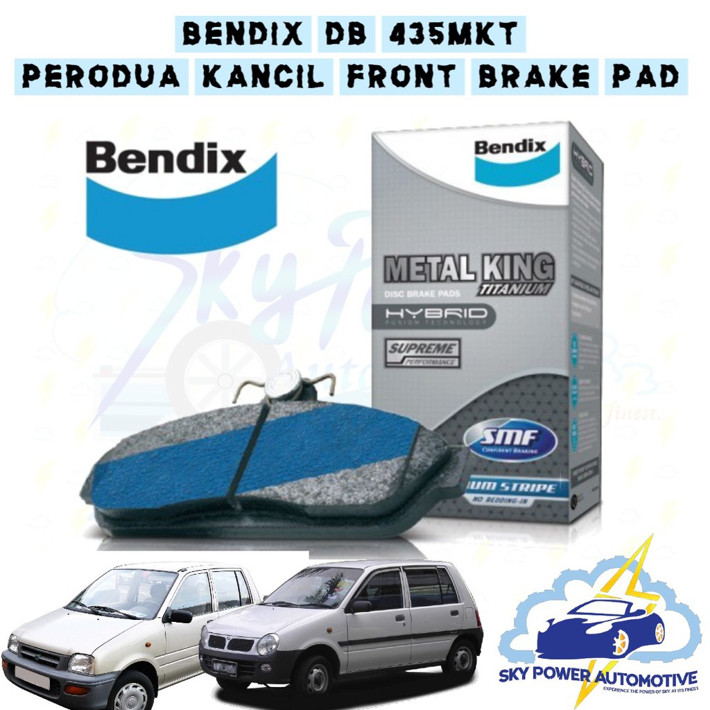 PERODUA KANCIL FRONT BRAKE PAD (DB 435MKT) BENDIX METAL KING TITANIUM