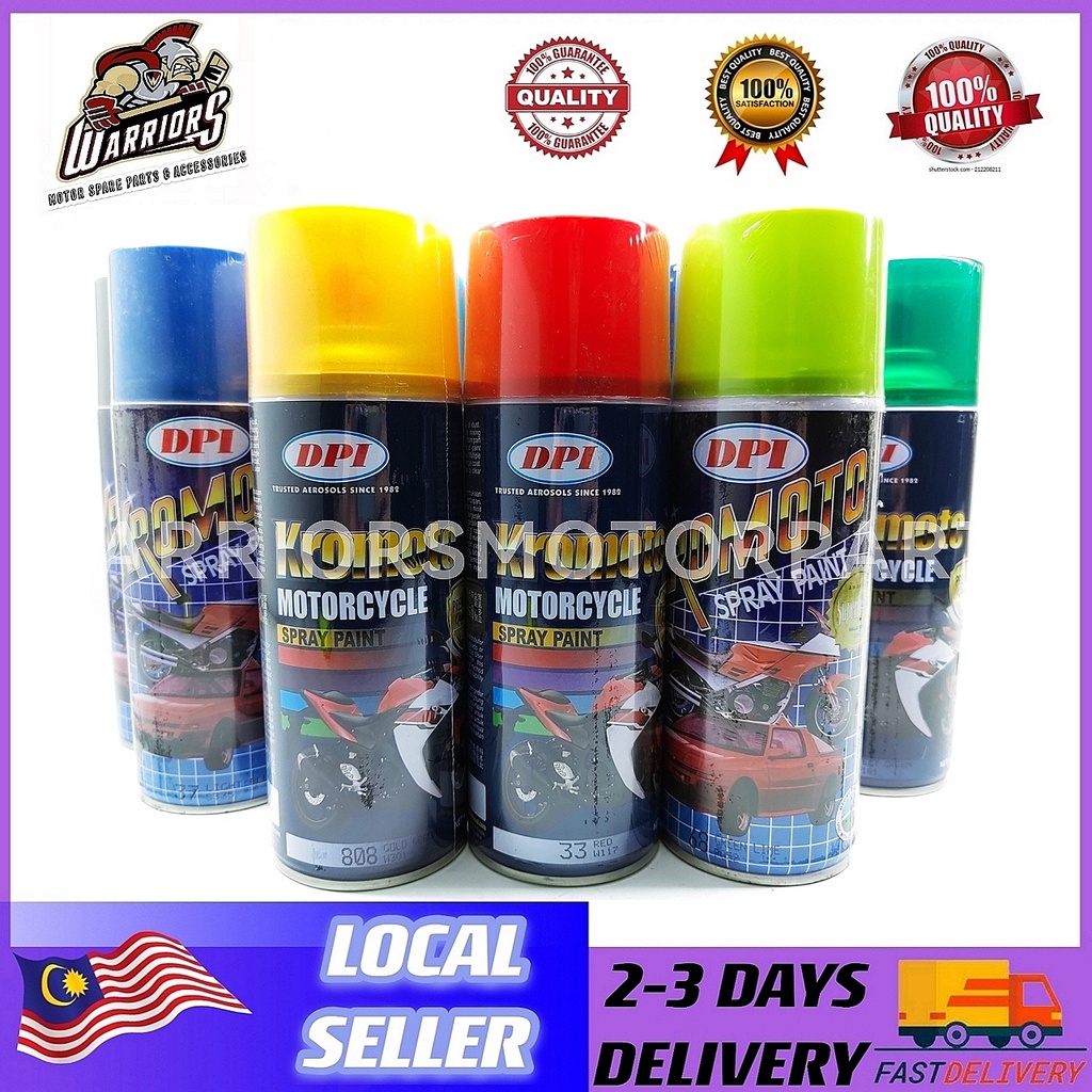 DPI KROMOTO SPRAY PAINT MOTORCYCLE SPRAY MOTOR WARNE [SUPERBRAND] Shopee Malaysia