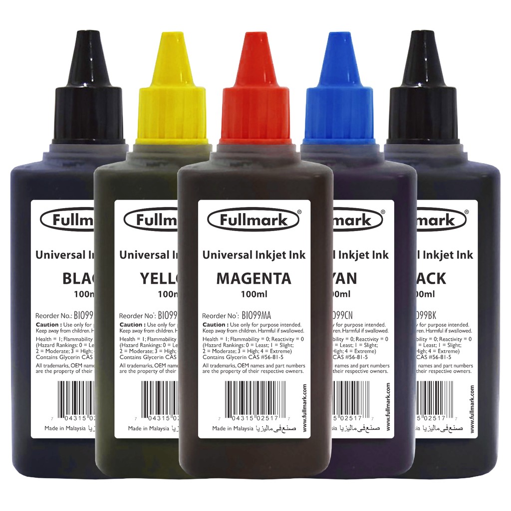 Fullmark Universal Refill Ink for HP / Canon / Epson / Brother