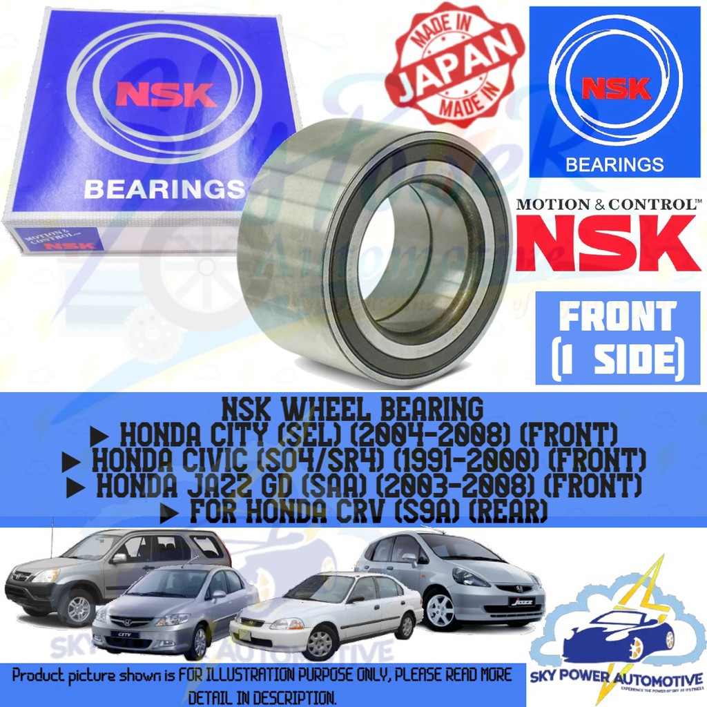 front wheel bearing honda civic