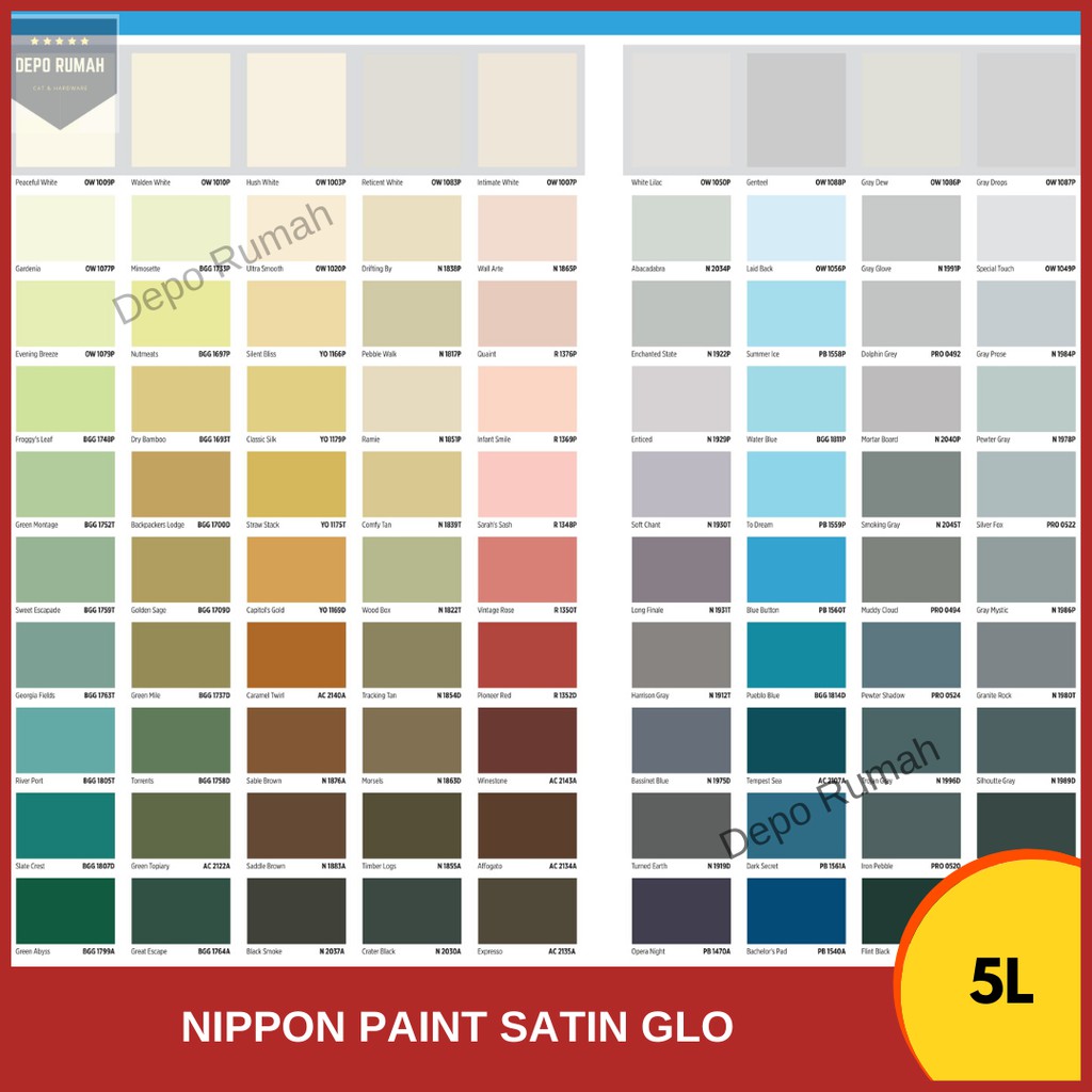 Warna cat nippon paint untuk dalam rumah