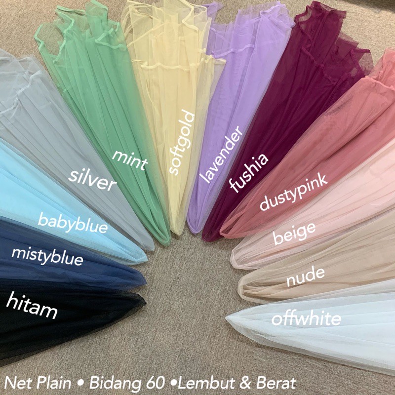 KAIN NET LEMBUT UNTUK BUAT VEIL NIKAH TUNANG BOLEH DI LETAK PADA BAJUKAIN FLOWY BERAT NET HALUS LACEMEWAH READYSTOK
