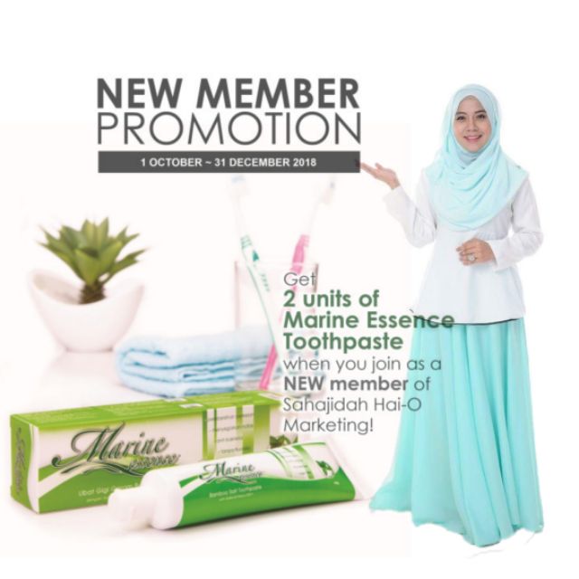 NEW MEMBER PROMOTION (SAHAJIDAH HAI-O MARKETING)  Shopee 