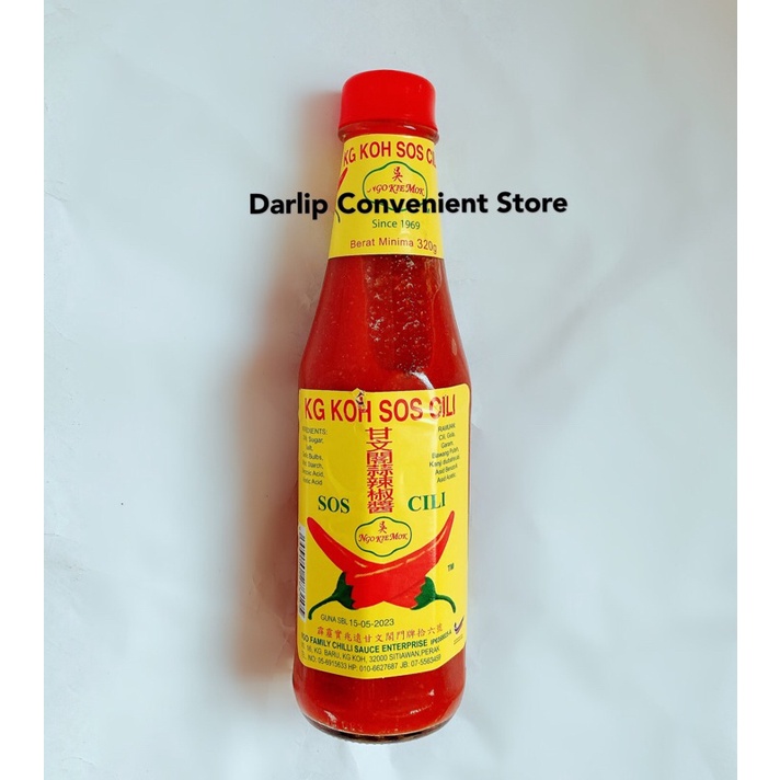 NGO KIE MOK KG KOH SOS CILI MERAH Since 1969 甘文阁蒜辣椒酱 红盖 320g
