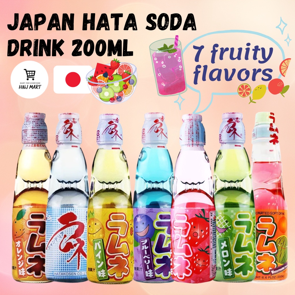 Japan Hata Soda Drink 200ml Hata Carbonated Drink