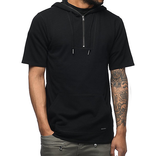 short sleeve hooded jacket