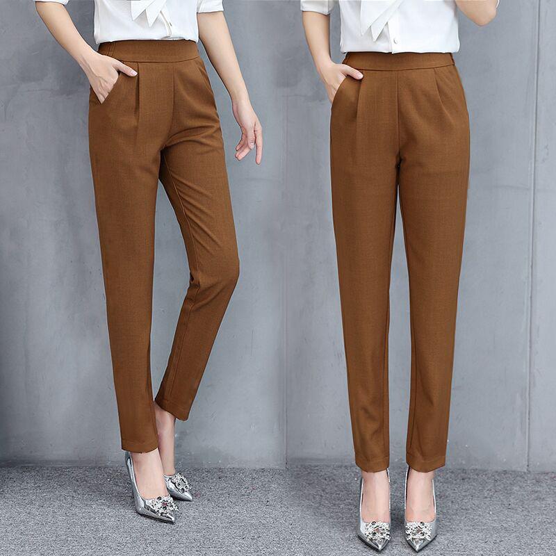 Plus Size M-3XL Womens Casual Long Harem Pants Office Work Wear for ...