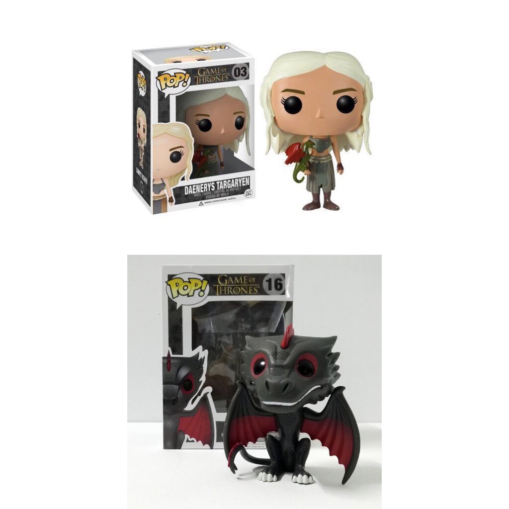 game of thrones funko pop daenerys and drogon