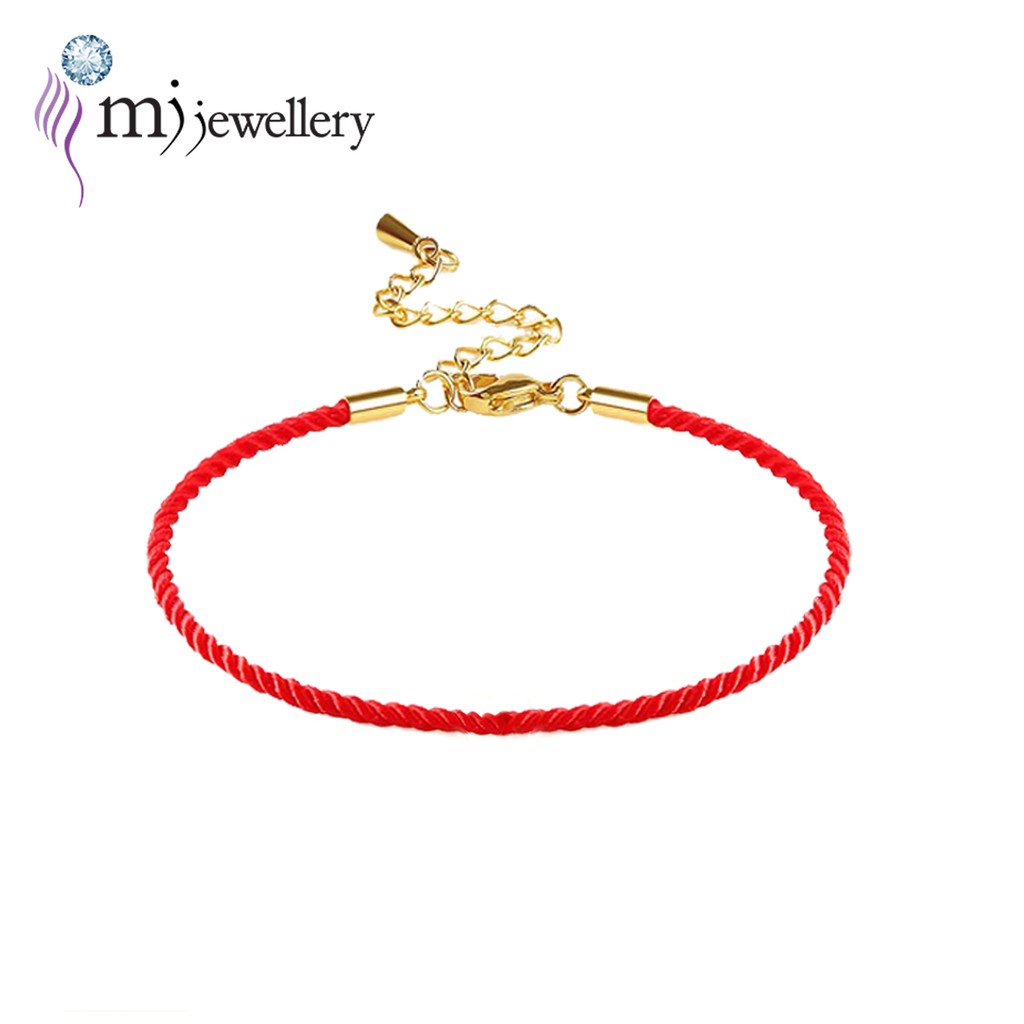 MJ Jewellery String Bracelet Red Shopee Malaysia