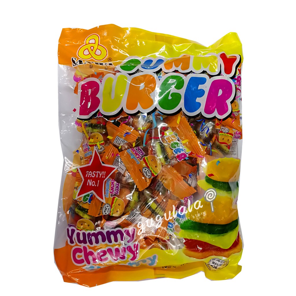 SANWA Gummy Burger Candy 40pcs Shopee Malaysia