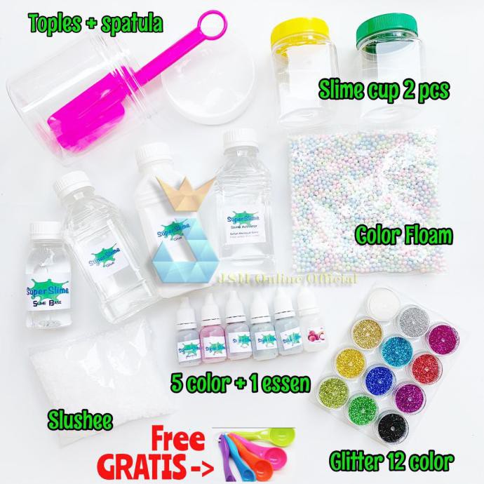 Ready Stock Diy Super Slime Kit Premium Material Making Complete   D763271a4a4ba3181070e8d58fe43c4b