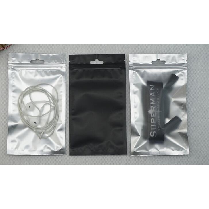 black foil ziplock bags