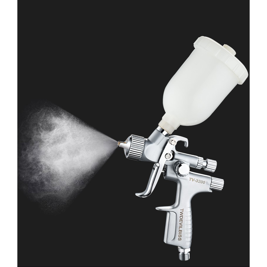 MINI Repair Spray Gun SRi Pro 0.8mm Gravity HVLP Paint Sprayer with