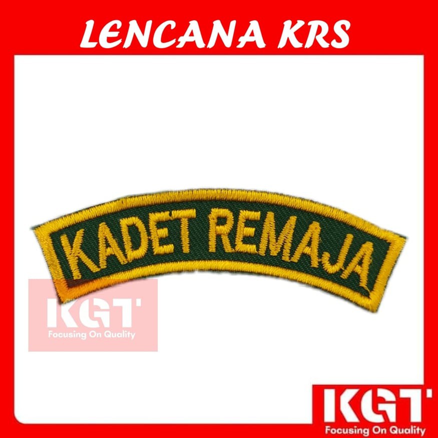  LENCANA  BAHU KRS TUNAS KADET  REMAJA  SEKOLAH TKRS 