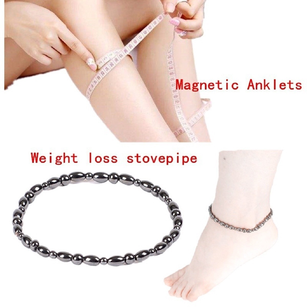 Men's Women's 100% Magnetic Hematite Bracelet Anklet 1-2-3 row QUICK SHIP AAA 