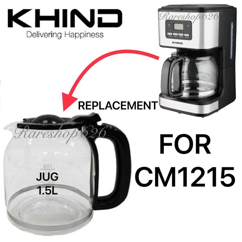 Khind 1.5L Coffee Maker CM1215 Replacemen Jug