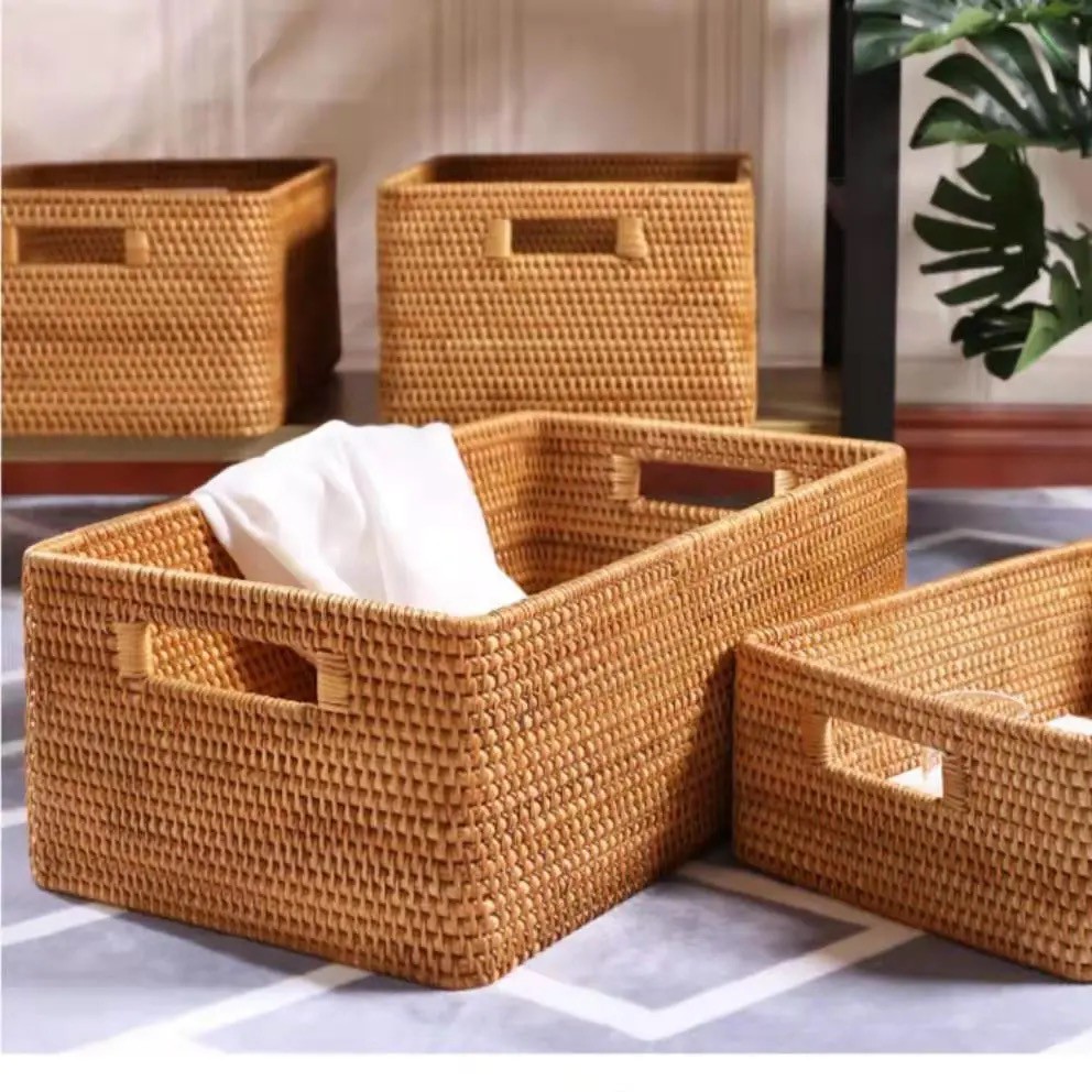 Basket Rattan Premium Vietnam Basket Rattan Basket Bakul Rotan Raga ...