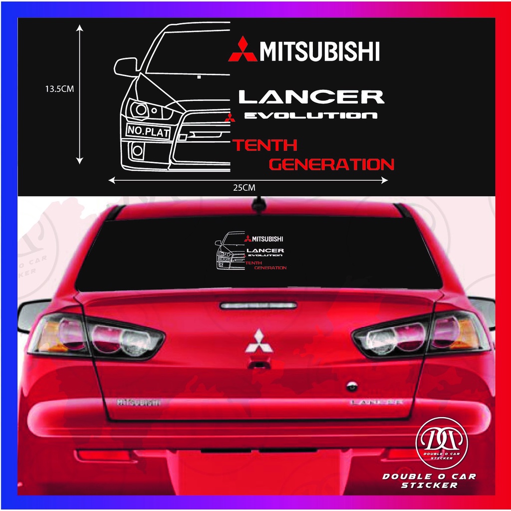 [Ready Stock]Mitsubishi Lancer Evo tenth generation line shape words ...