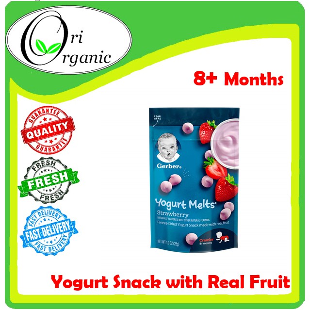 GERBER STRAWBERRY YOGURT MELT 8+ Months 28G GERBER MELT Shopee Malaysia