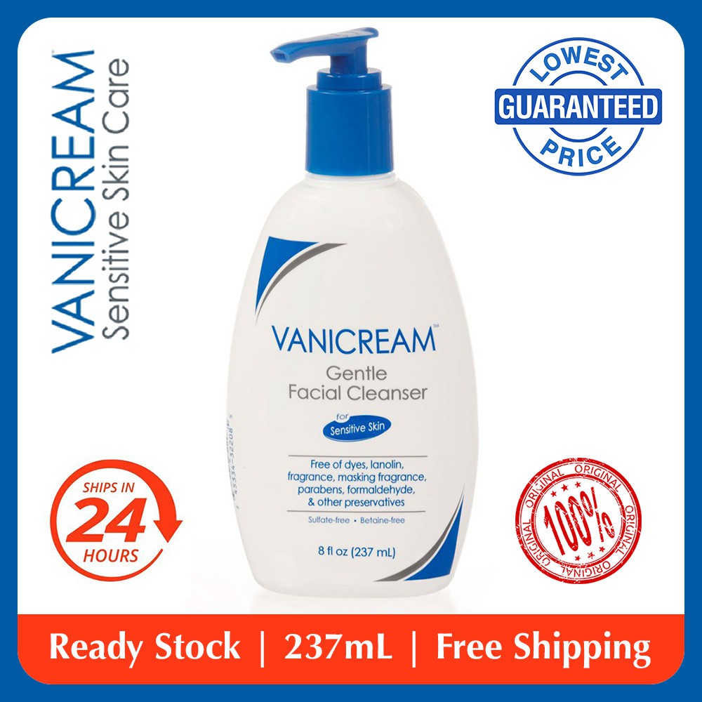 🔥in Stock🔥 237ml Vanicream Gentle Facial Cleanser With Pump Dispenser