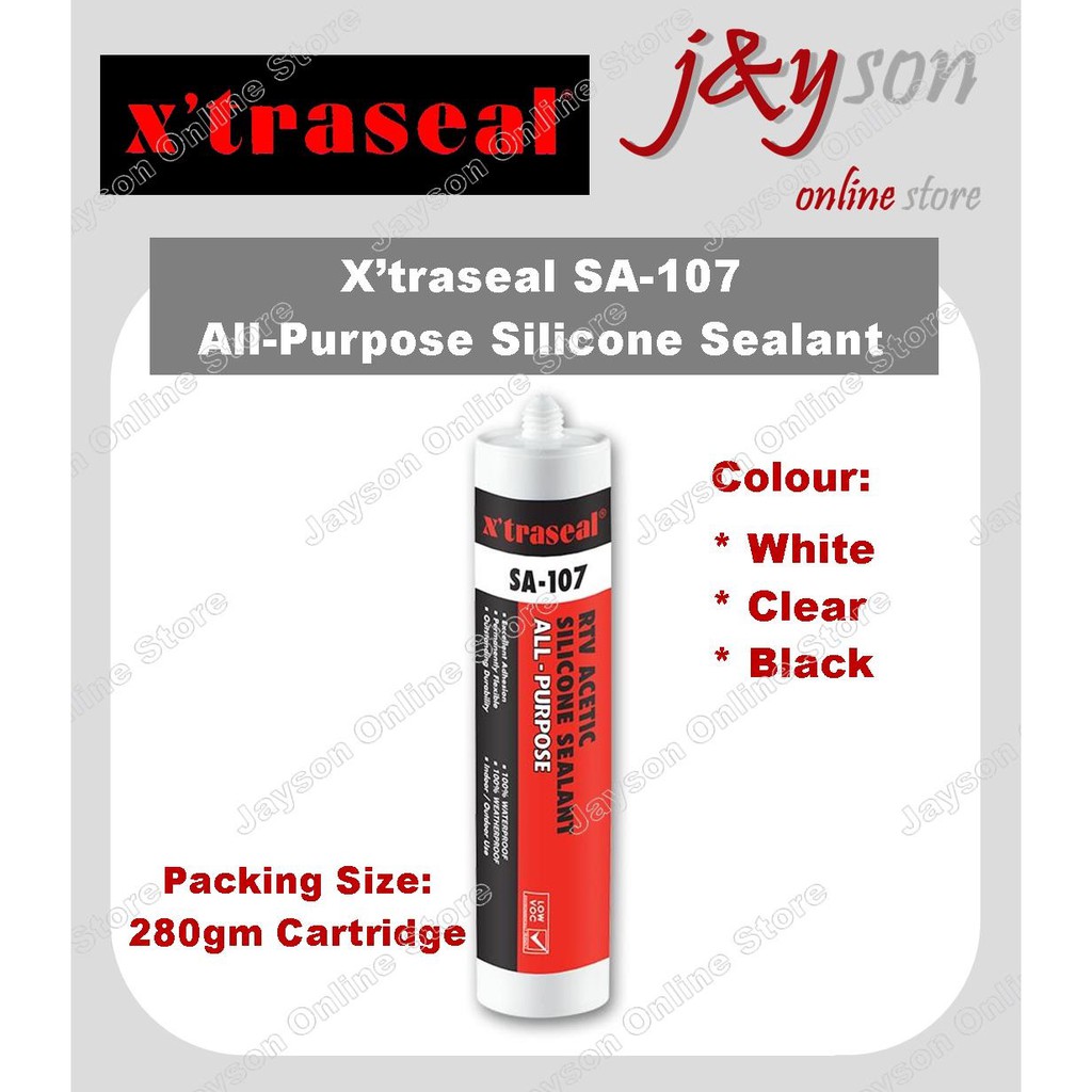 [X'traseal er] SA107 All Purpose Silicone Sealant Waterproof