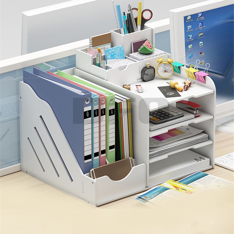 Document Rack Office Table Storage File Organizer Document Paper Tray