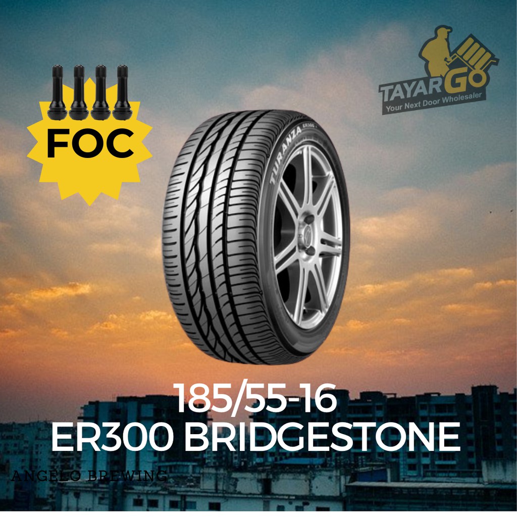 Tayargo Honda City Jazz 185 55 16 Er300 Ep300 Bridgestone Tyre Tayar Kereta Baru 16 Rim Shopee Malaysia