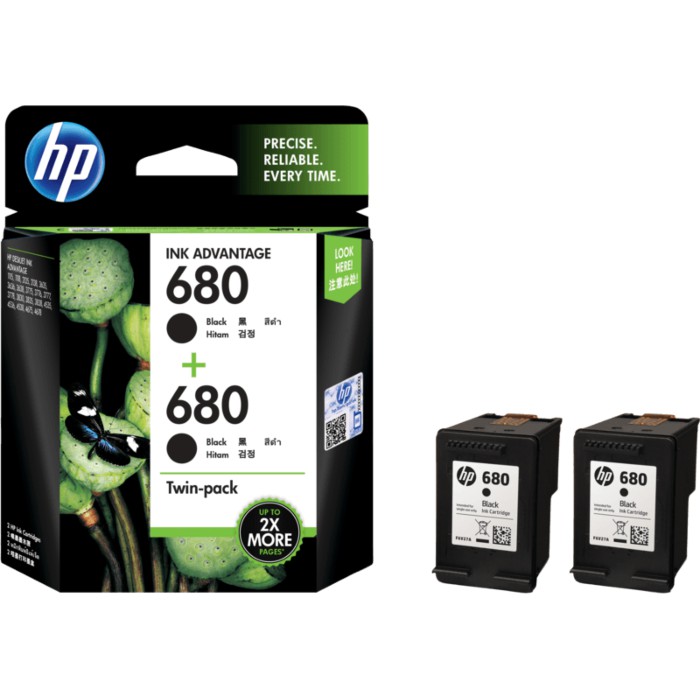 HP INK CARTRIDGE 680 BLACK/COLOUR FOR HP 1115/1118/2135/2138/3635/3636