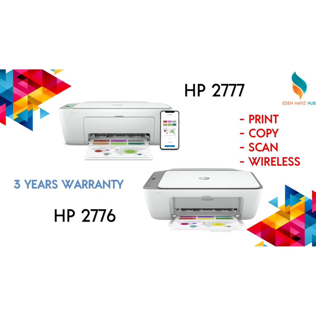 Printer Wifi Murah Hp 2777 Hp2776 Print Copy Scan Wireless Shopee Malaysia