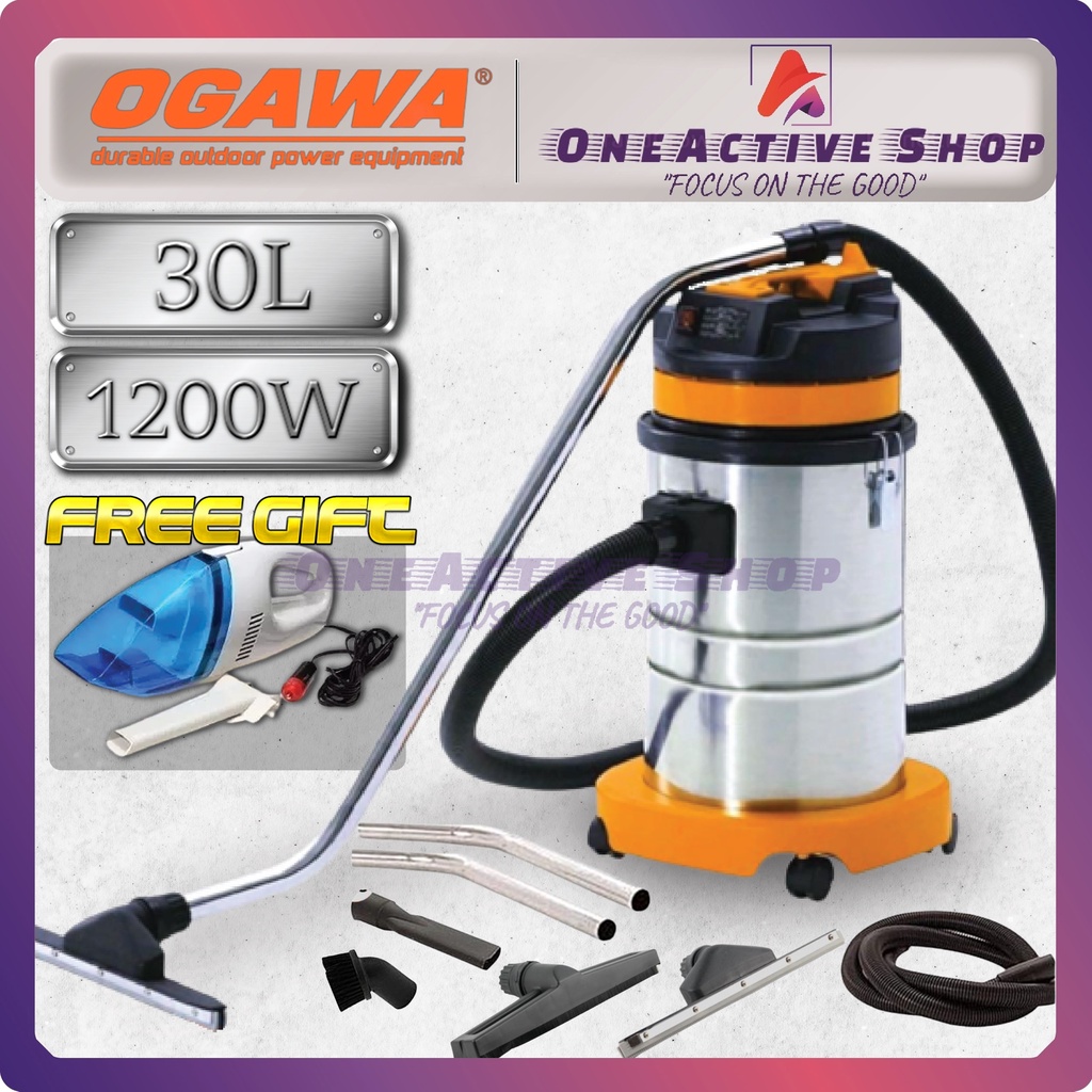 OGAWA Industrial Wet & Dry Vacuum Cleaner 30L 1200W BF575 3 Month