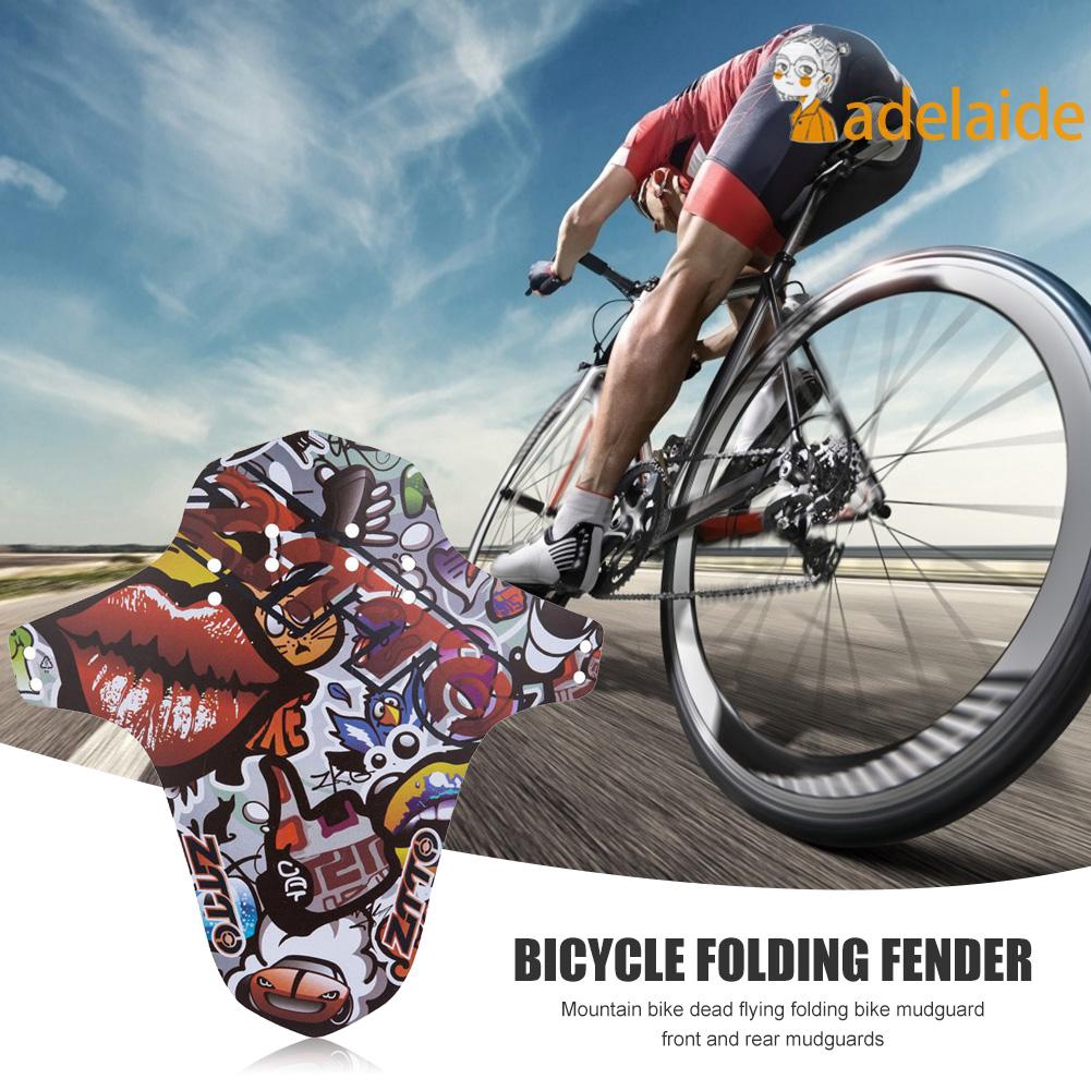 Flushzing Front/Rear Tire Wheel Fenders Carbon Fiber Mountain Bike Bicycle Road Cycling Bike Fixed Gear Mudguard 
