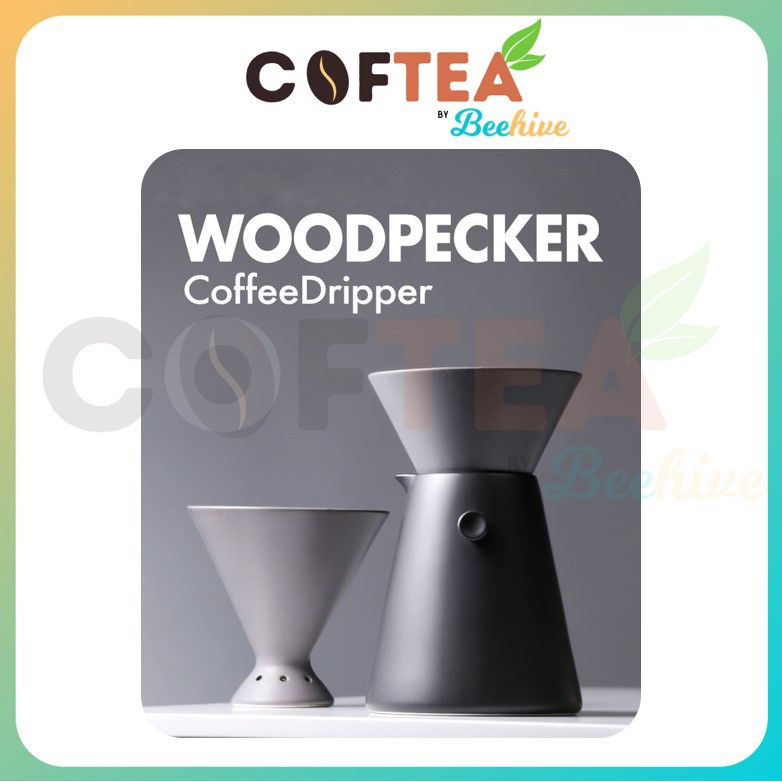 Muji Style Ceramic Coffee Dripper - Inspired by Woodpecker