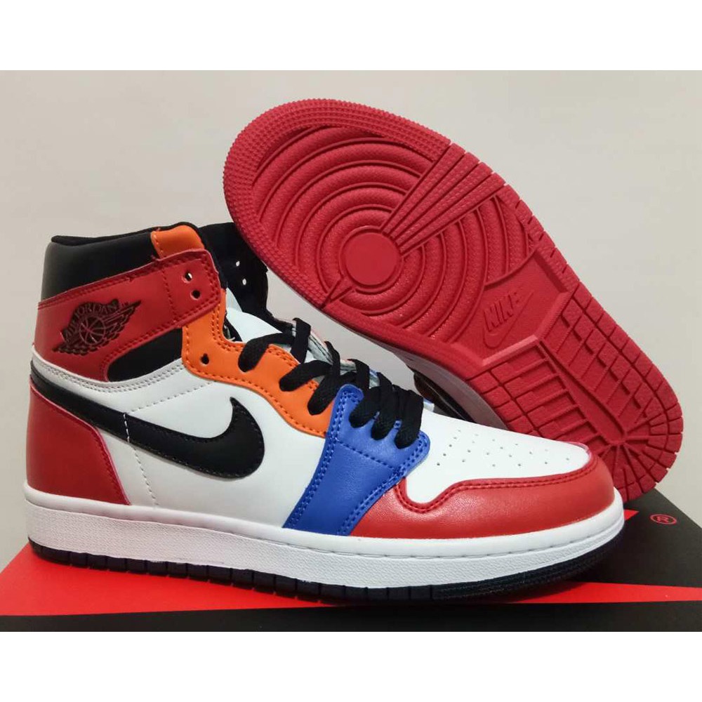 jordan 1 orange blue and white