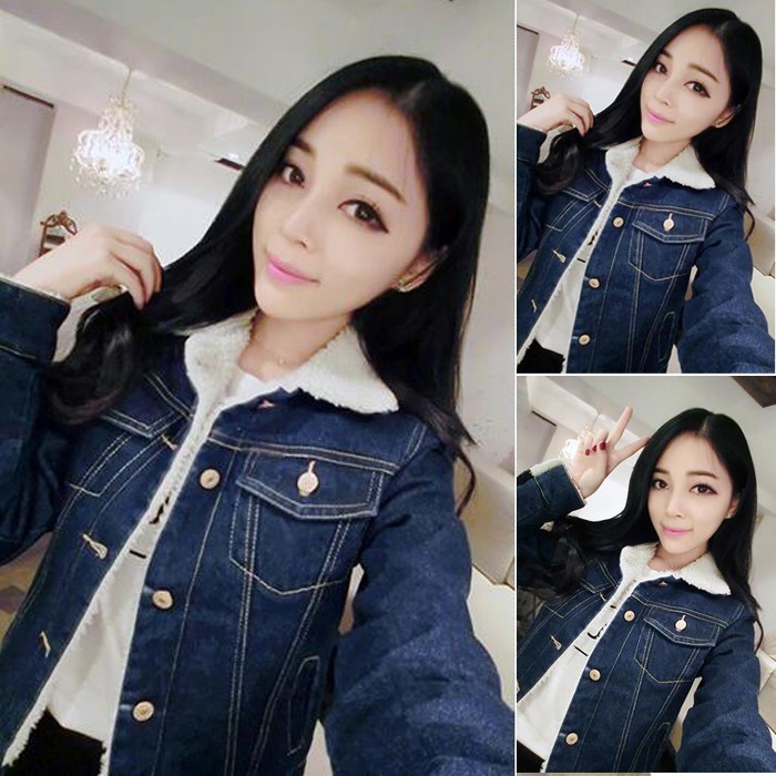 denim wool jacket womens
