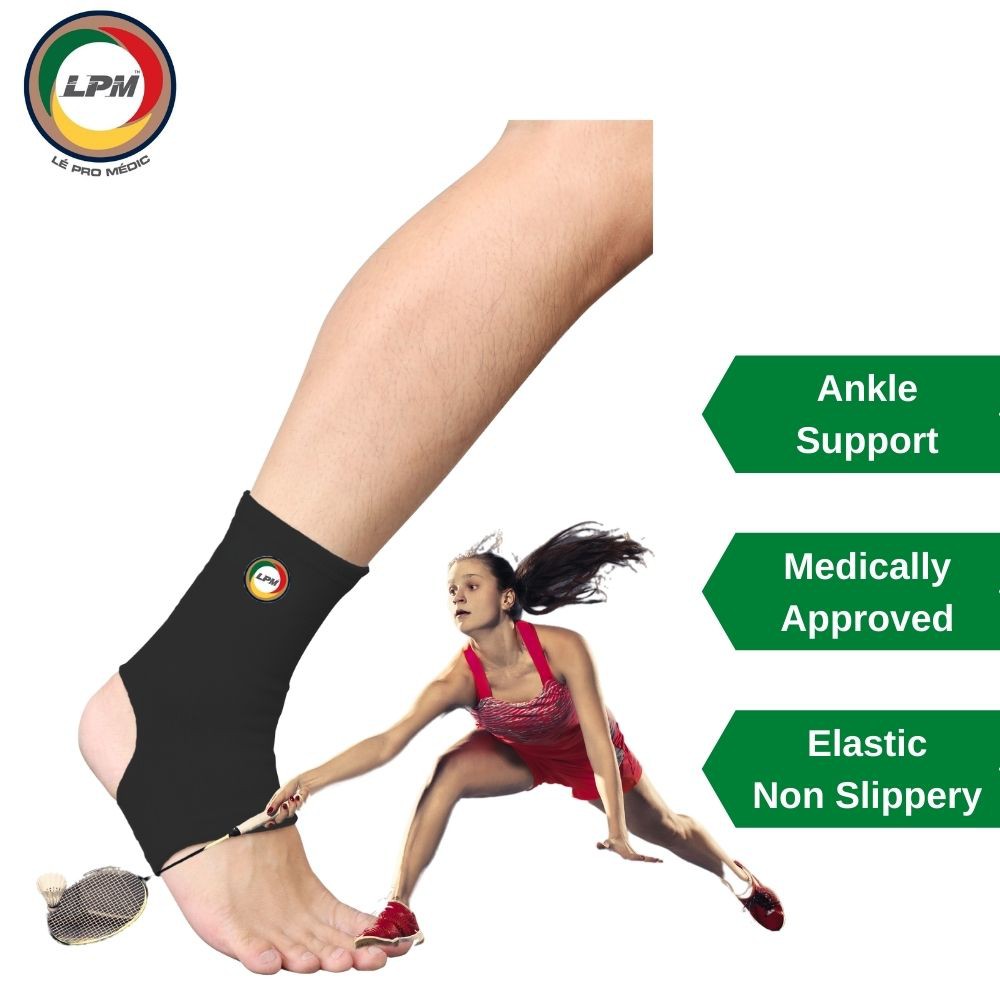 LPM Ankle Guard 6BA Elastic Ankle Support Non Slippery Thick Breathable