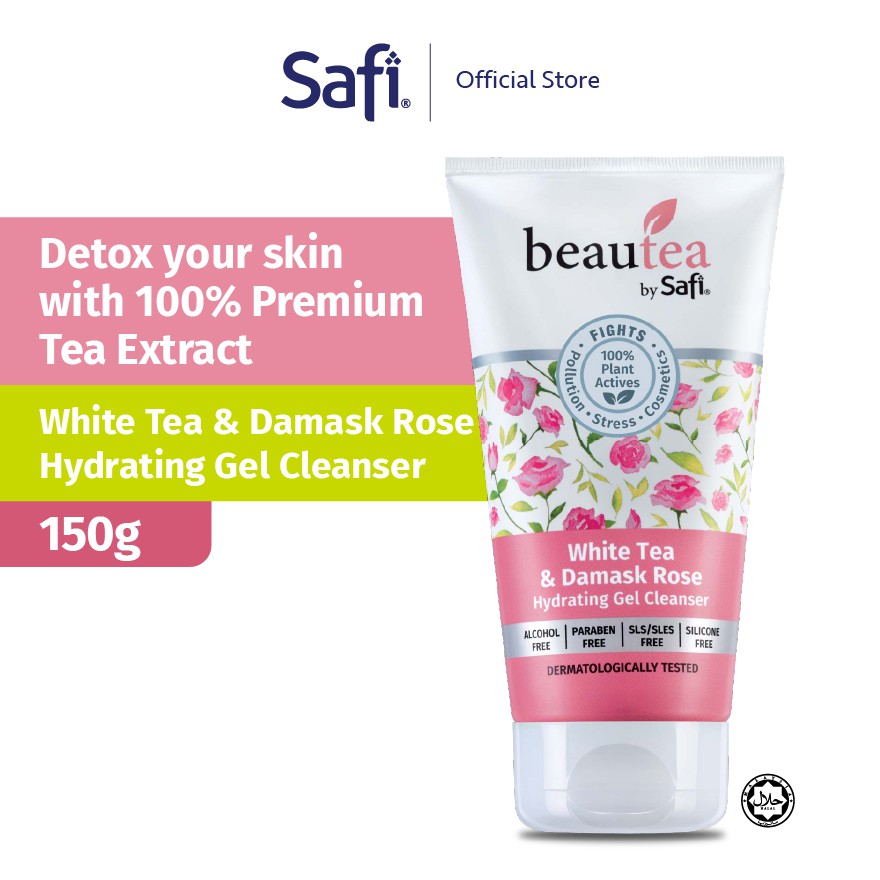 Safi Beautea White Tea & Damask Rose Hydrating Gel Cleanser 150g ...