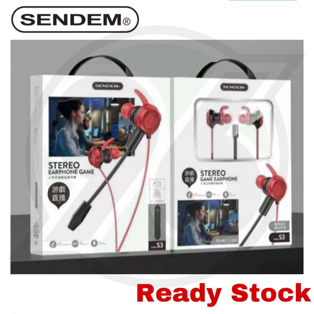 SENDEM | S2, S3 Gaming Earphone Gaming Headset 3.5mm Audio Jack Head ...