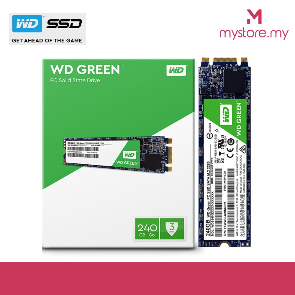 WD Western Digital 240GB WDS240G2G0B SATA M.2 2280 GREEN SSD 
